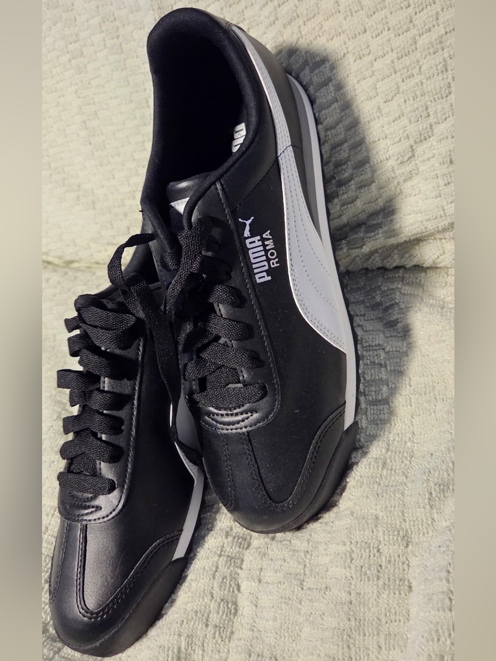 Puma Roma Black and White Men's Sneakers